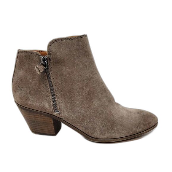 Frye Suede Double Zip Ankle Boots Womens Size  9 - Picture 3 of 12